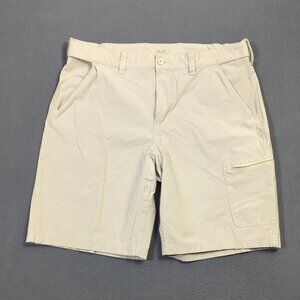 Huk Shorts Men's XL Beige Next Level 10.5 Short Fishing Outdoor Hiking